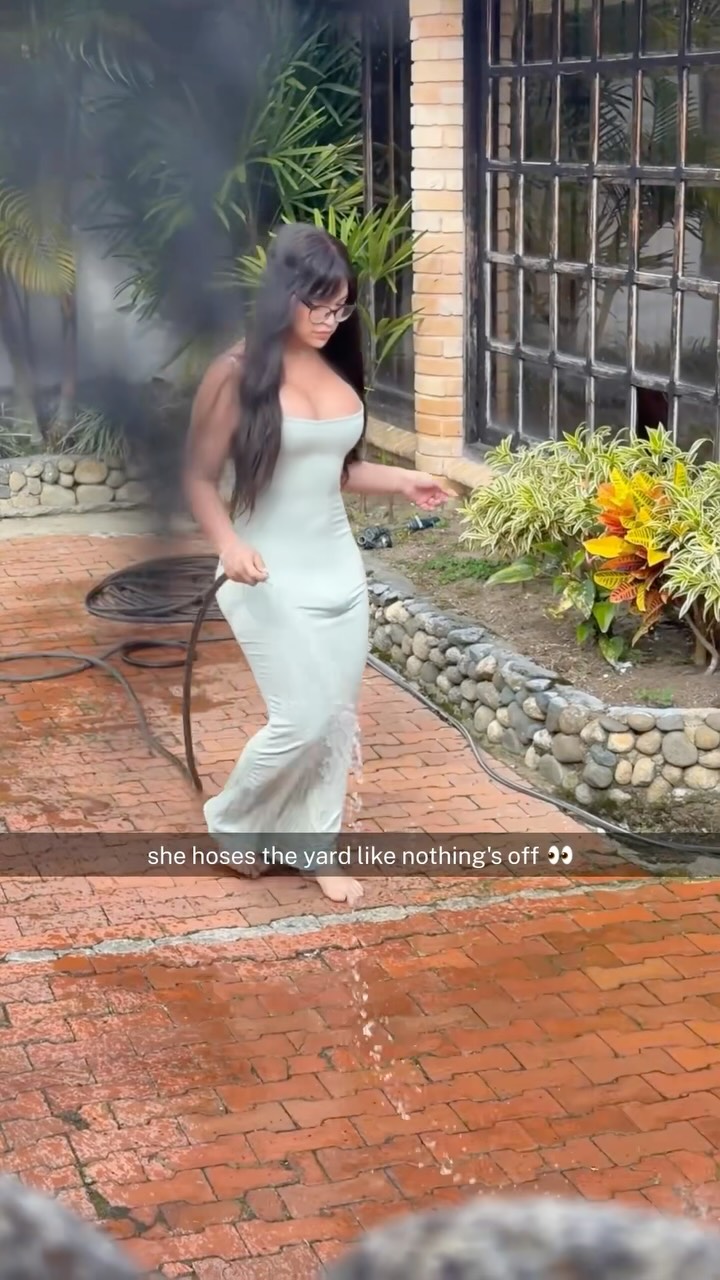 Just doing my chores… casually. 🤭